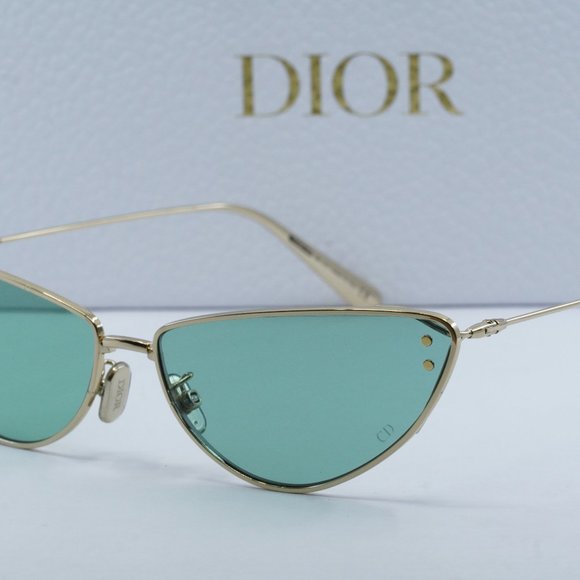 Dior MISSDIOR B1U B0O0 Cat Eye Sunglasses - Gold/Green - Picture 3 of 11